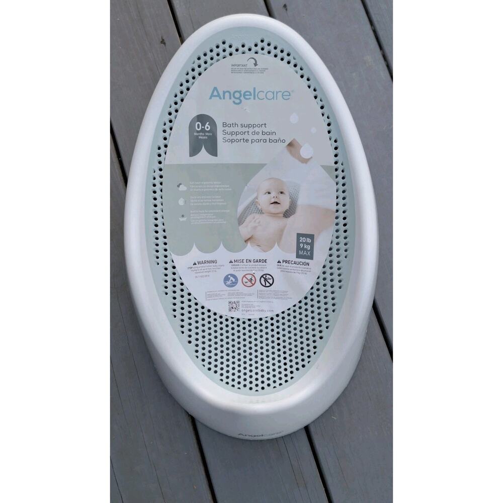 Safety Newborn Infant Baby Bath Back Support Portable Lightweight Seat Grey